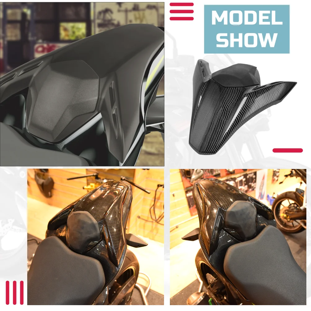 Motorcycle Rear Passenger Cowl Seat Back Cover For Kawasaki 2017-2024 2018 Z900 ABS SE Z 900 ABS Cowl Seat Back Cover Fairing A