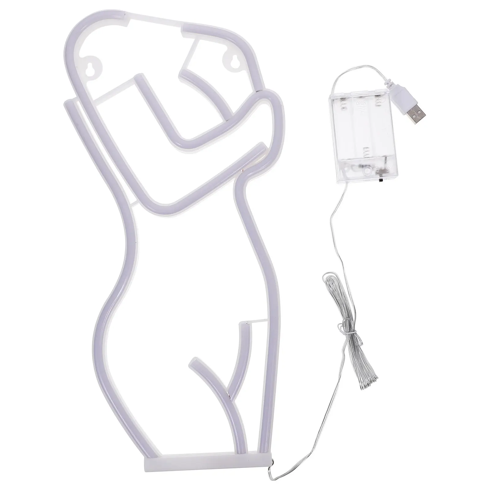 Body Shape Night Party Layout Lamp Light Light PVC Material LED Wall Decor Bar Atmosphere Festival Party Layout Lamp