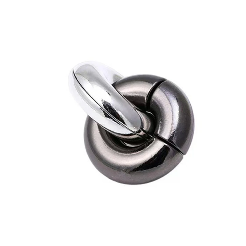 Mind Challenge Magic Baffling IQ Metal Brainteaser Puzzles For Kids Adults Unlock Interlocking Games Logic Test Educational Toys