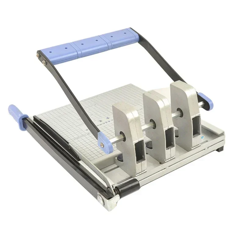 Small Upgrade Three-Hole Punching Machine Adjustable Pitch Cutting Paper Punching Dual-Use Document Binding Tool JY-C/JY-A4/JY-A