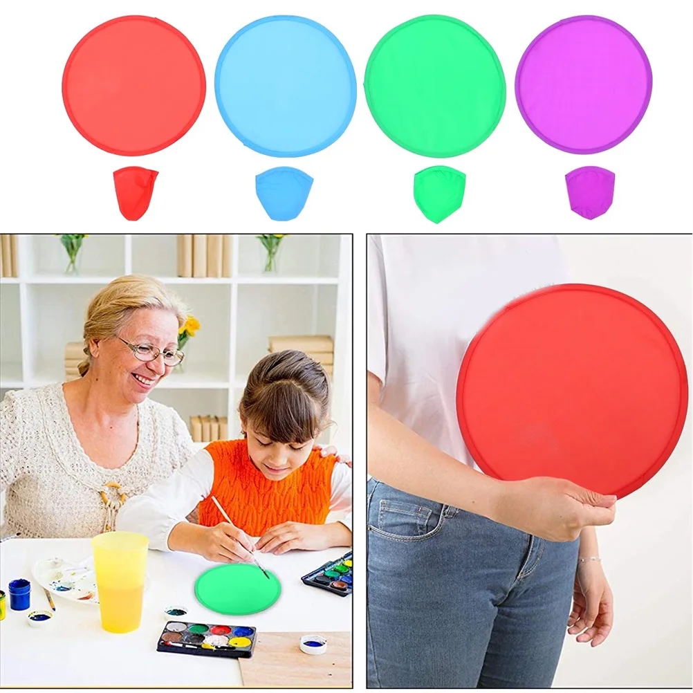 

16 Pcs Flying Discs Round Fans Lightweight Durable Hot Summer Camping Picnic Park Foldable Flying Disc Beach Toys