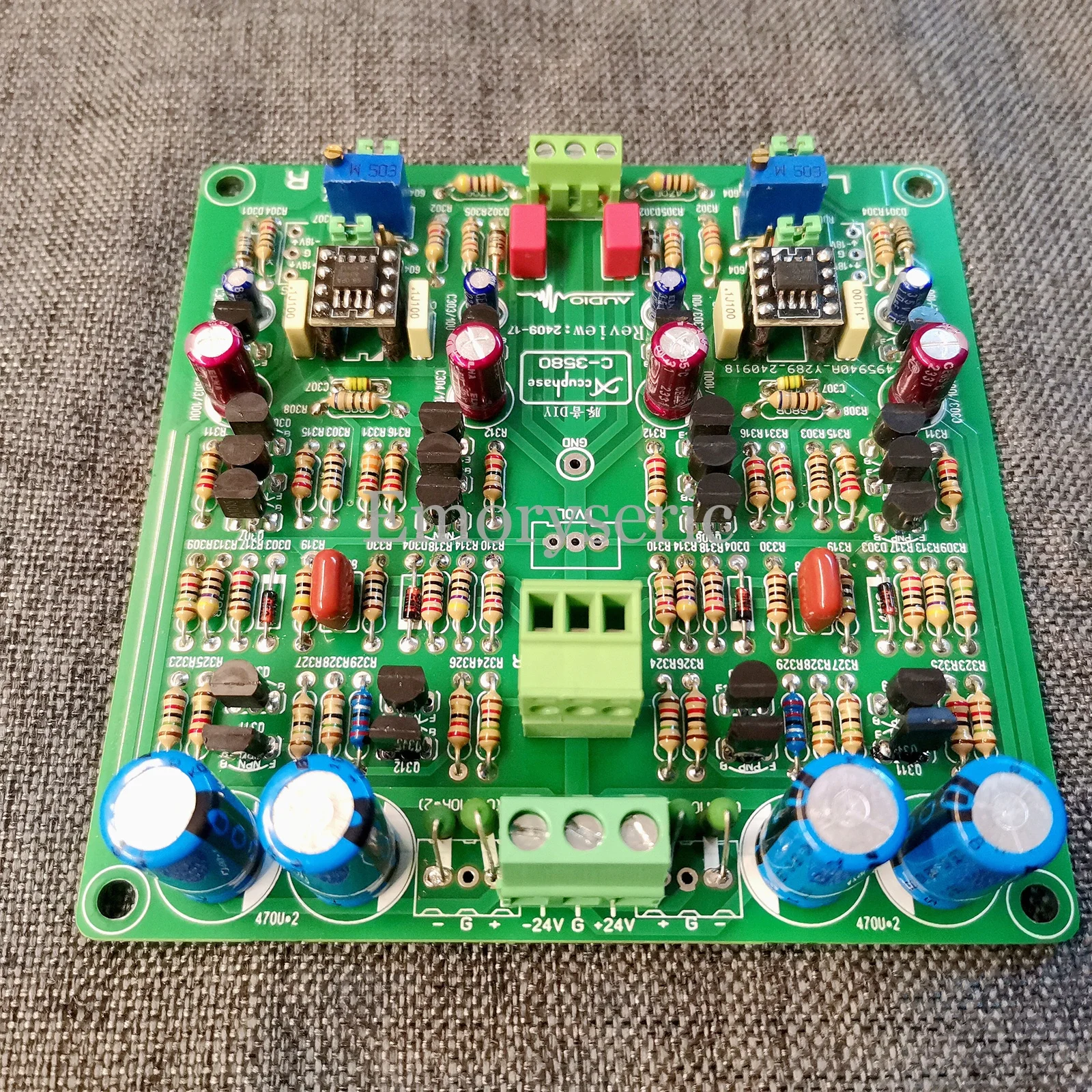 Scheda preamplificatore audiofilo Clone Classe A Accuphase C-3850, HiFi fai da te di fascia alta