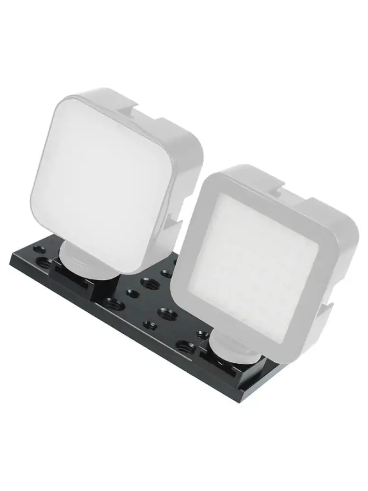 31BA Aluminum Camera Support Plate with Two Cold Shoe Holders for Video Work