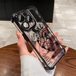 Heart Analysis Trend Case For Infinix Hot 40i 30 30i 10s 9 Play Smart 8 7 Note 40 Spark Go itel A70 Shockproof Clear Armor Cover