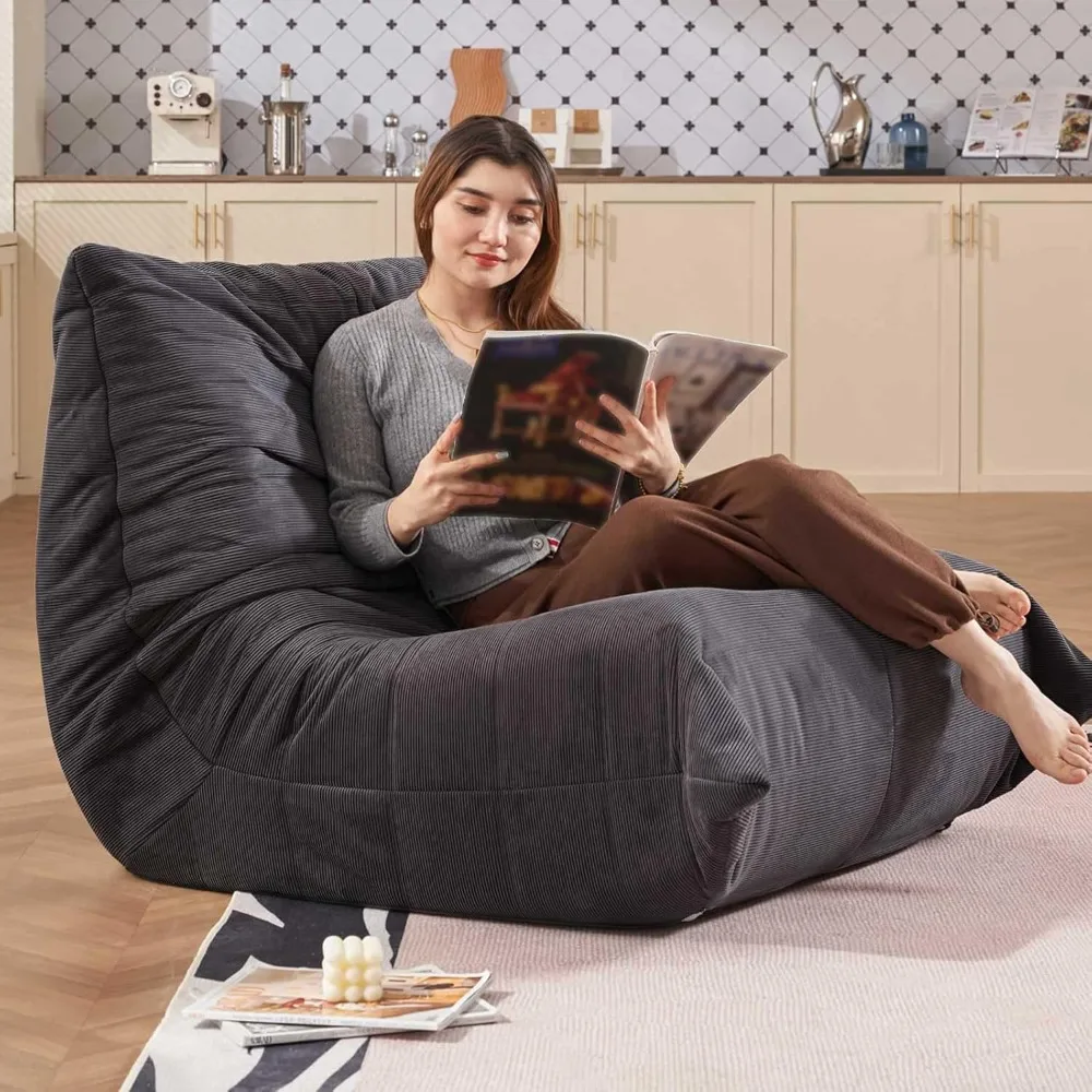 

Adult Bean Bag Chair,Memory Foam Togo Sofa,Lazy Floor Sofa, Ergonomically Designed Fireplace Chair, Multi-Functional Chair
