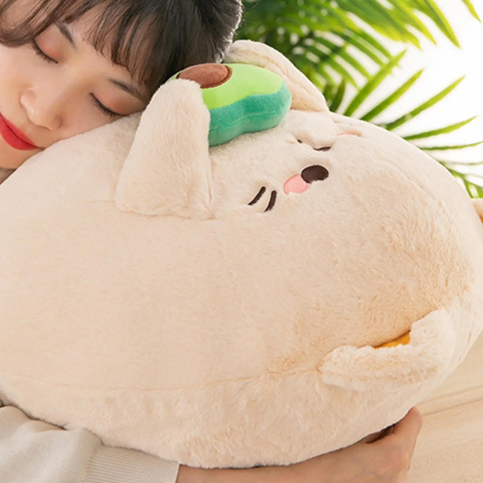 

Мягкая игрушка с изображением кошки, милая обнимающаяся подушка, 13,78 дюйма, плюшевые игрушки с авокадо для взрослых, друзей, сна, спальни, гостиной