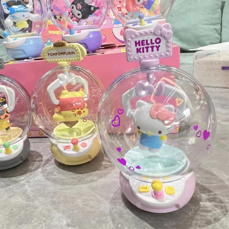 산리오 시리즈 클립 뽑기 블라인드 박스, 쿠로미 헬로키티 장식, 어린이 장난감 모델, 애니메이션 주변 장식 선물
