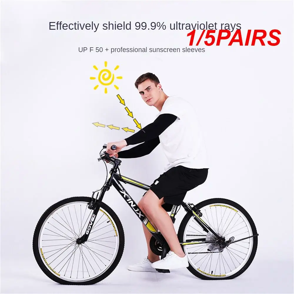 1/5PAIRS Breathable Sun Protection Fabric Soft And Smooth To The Touch And Tight Shaping High Elasticity Sun Protection Sleeves