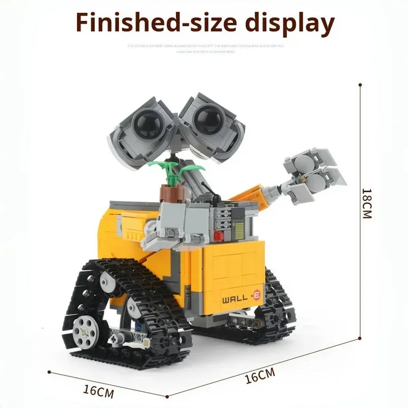687pcs Robot Wa-l-li Bouwstenen Filmserie robot Compatibel Woondecoratie Model Volwassenen Cadeau