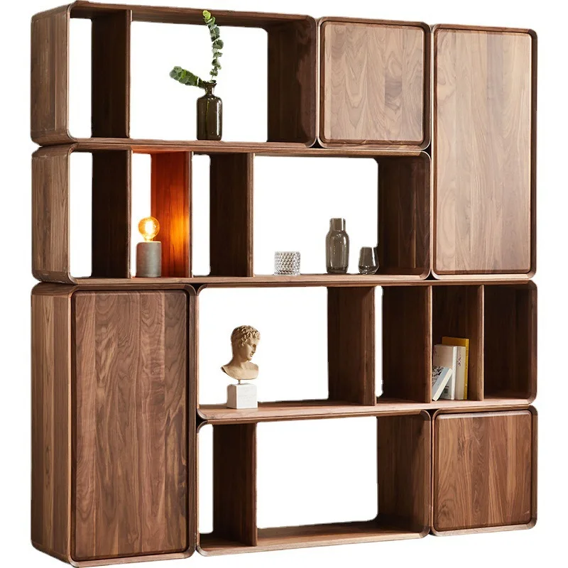 

Современный простой шкаф-тумба из массива черного ореха X-S