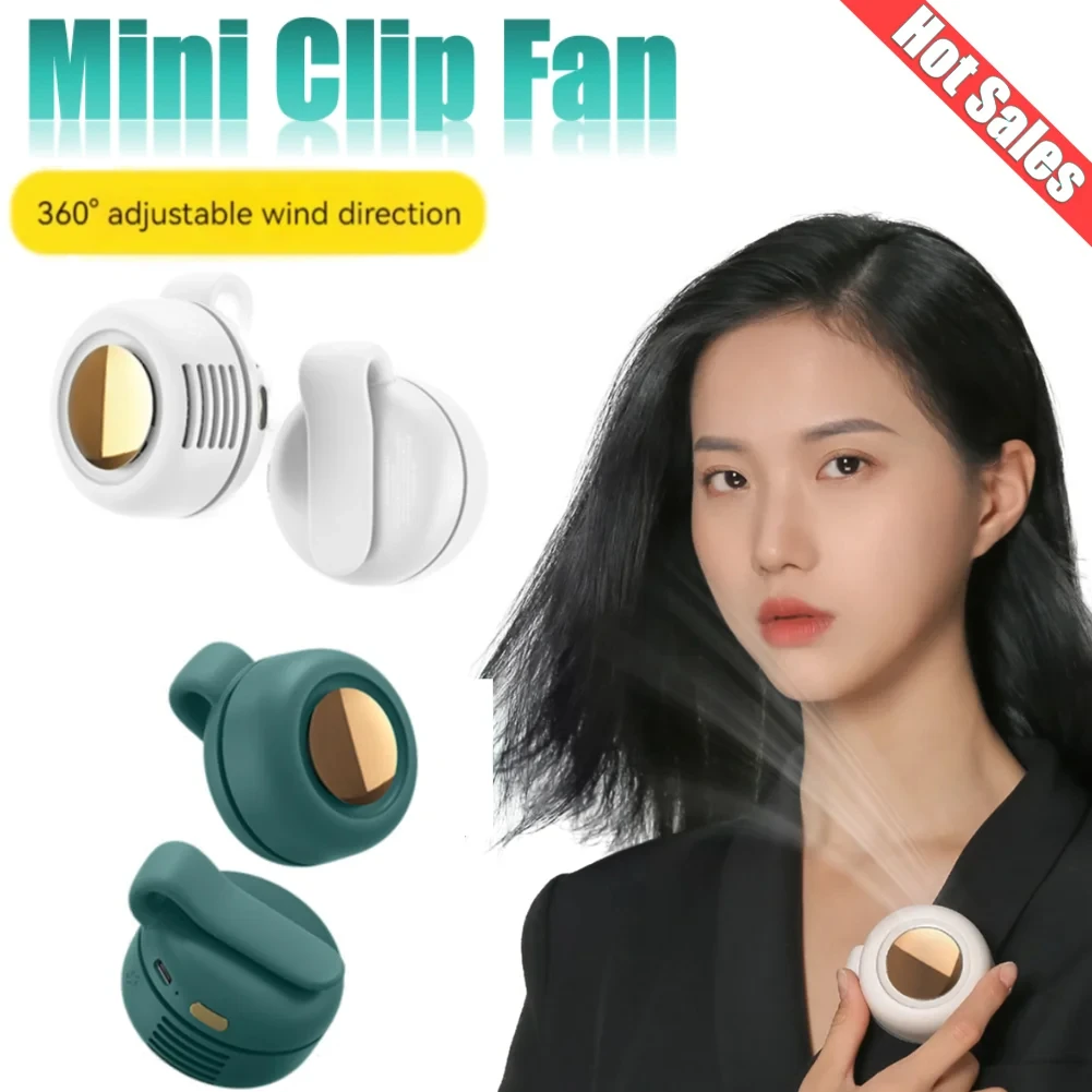 

Мини-вентилятор с зажимом и 3-скоростным регулируемым поясным вентилятором, перезаряжаемый персональный портативный подвесной вентилятор для тела, уличные рабочие крутые аксессуары