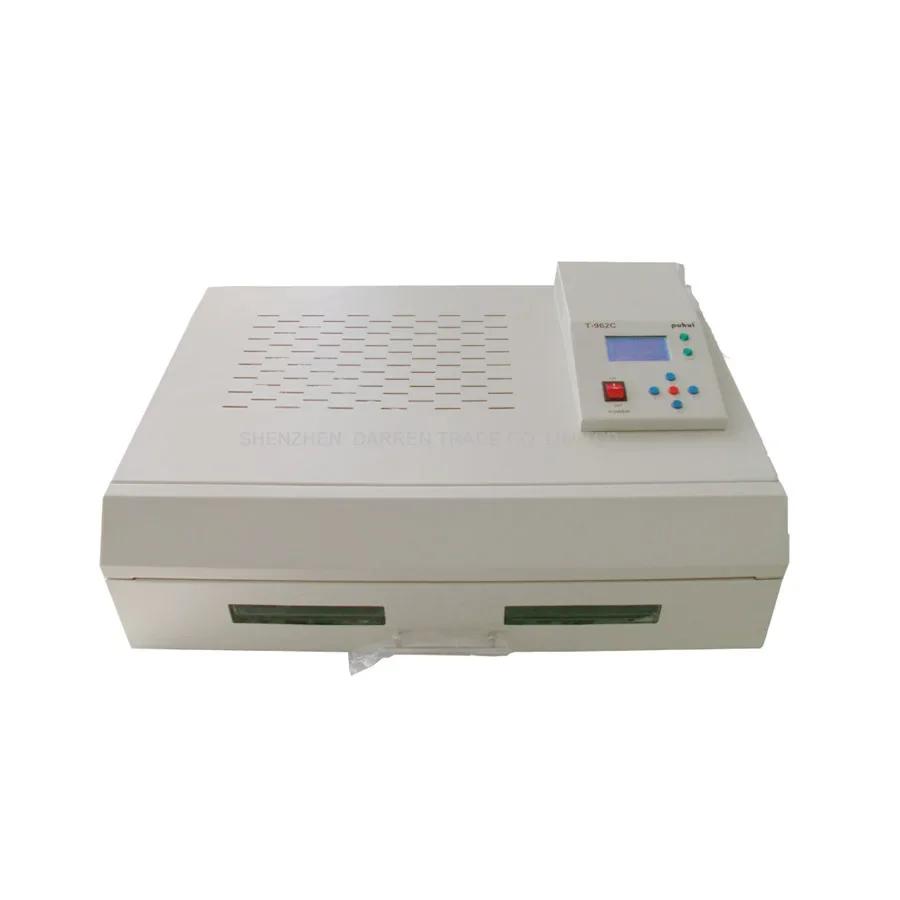 

Puhui high quality reflow oven T962C 2500 W T-962C infrared heater IC SMT BGA Rework Station white color AC110V - AC220V
