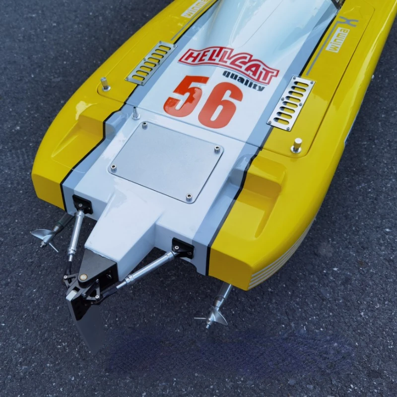 RC Ship Catamaran Model 140CM Brushless Ship E51 Breaking 100 High-speed Speedboat Model