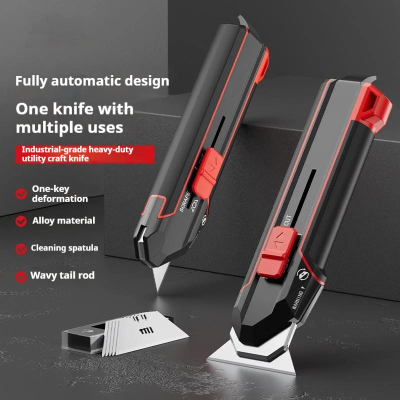 2in1 Multifunction Utility Knife Shapeshifting Premium Very Sharp And High Quality Stainless Steel couteau Cutting/cleaning Tool