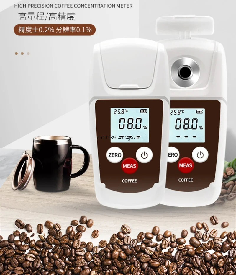 For Handheld Digital Coffee Concentration Tester Portable Coffee Density Measuring Detector