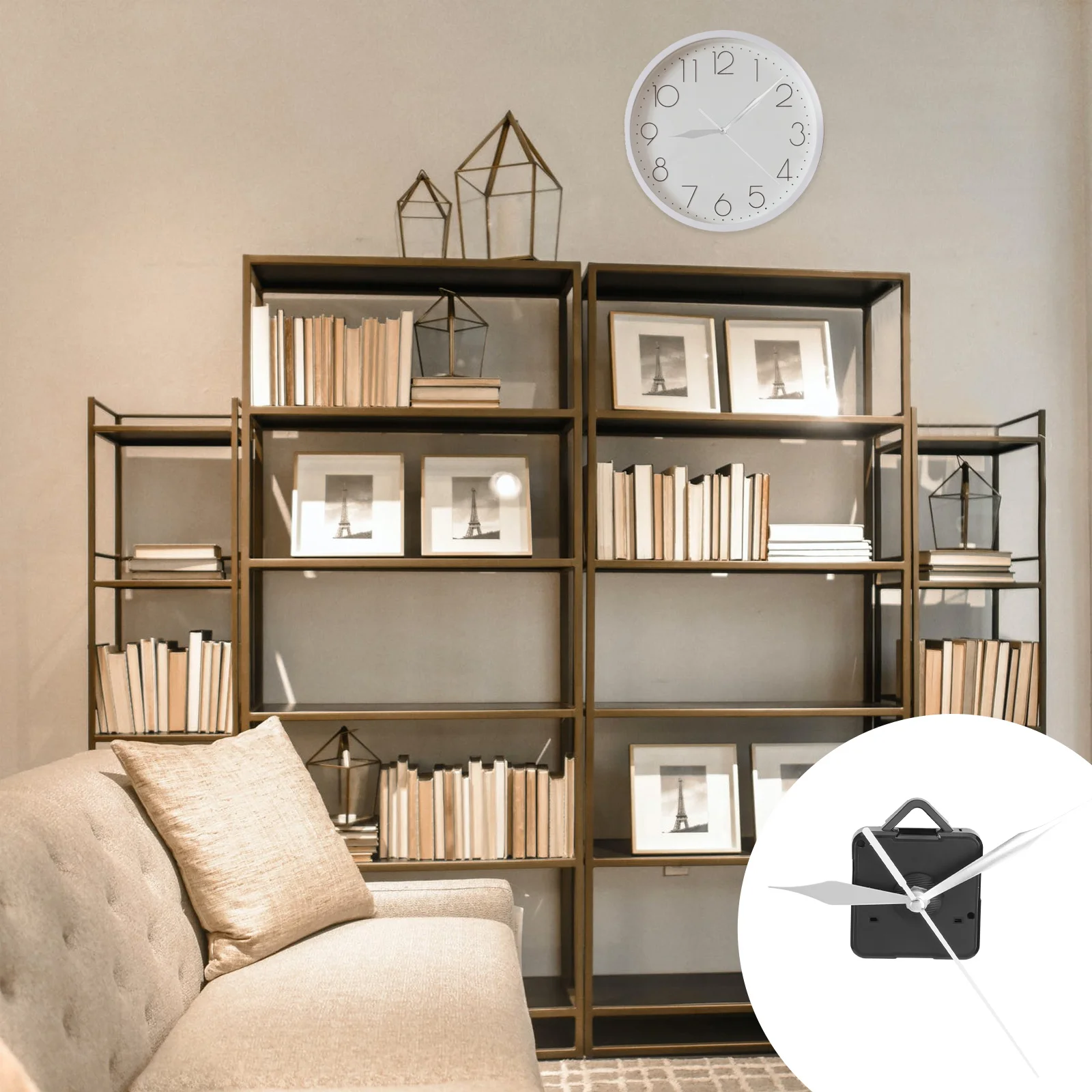 

Silent Clock Movement Kits A Clock Core 3 Pointers White Easy Install High Quality Durable Precise Time DIY Wall Desk Clocks