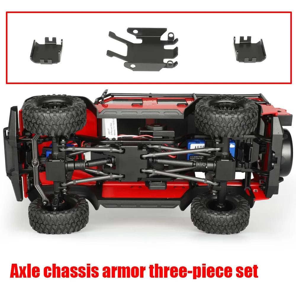 

Axle Chassis Armor Three-piece Set Upgrade Modification Parts for 1-18 TRX4m Defender/Bronco Defender Bronco AXIAL SCX10 RC4WD