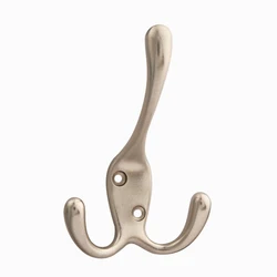 1pc Coat Hook Wall Mounted Hooks Clothes Rack Robe Hook Zinc Alloy Furniture Hook For Home Coats Hat Clothes Hanger Towel Keys