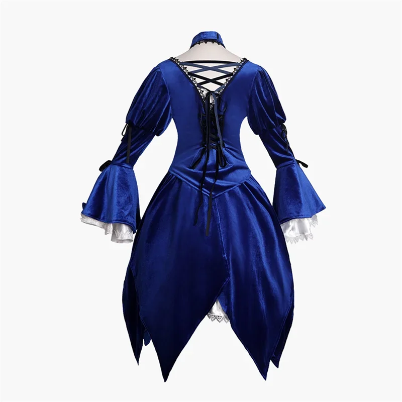 Rozen Maiden Mercury Lampe Pure Ruby Adult Cosplay Costume Dress Skirt Socks Shawl Wrist Hair Accessories Halloween Party Outfit