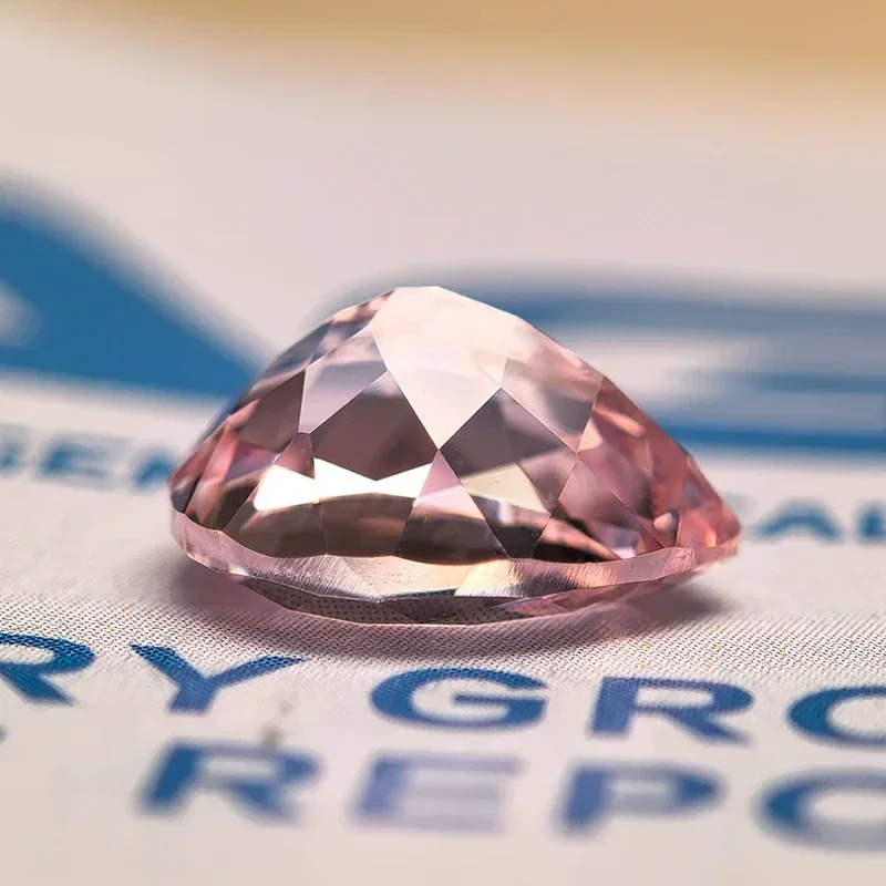 Lab Grown Sapphire Pear kersenbloesem roze Topkwaliteit charme kralen voor doe-het-zelf sieraden maken Selecteerbaar AGL-certificaat