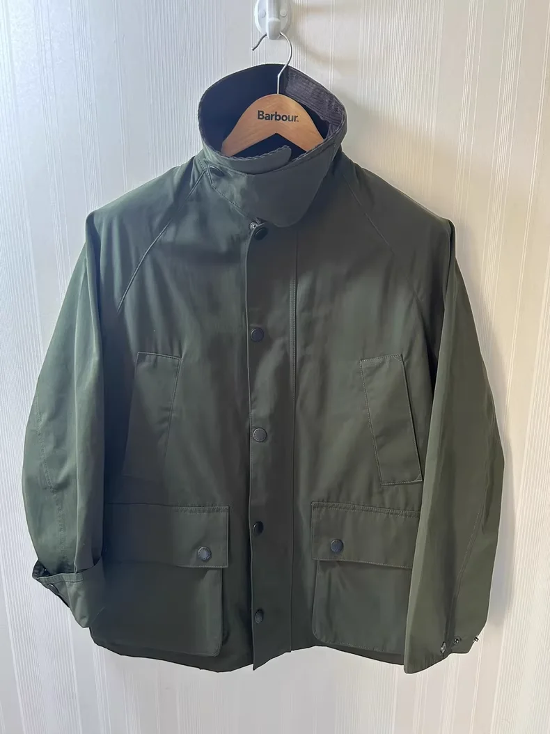 سترة B@r OS Bedale الخالية من الشمع باللون الأخضر