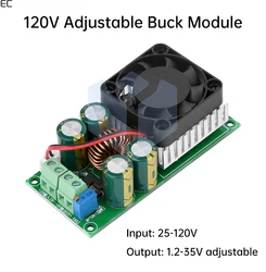 DC 25-120V to DC 1.2-35V 10A Adjustable Regulated Power Supply Module Buck Converter Constant Voltage Constant Current Module