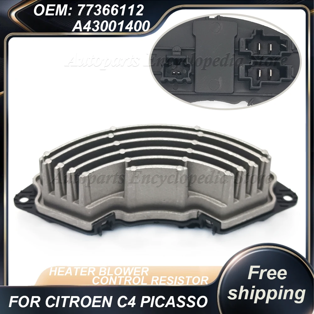 

New FOR CITROEN C4 PICASSO HEATER BLOWER CONTROL RESISTOR CAR ACESSSORIES DRS07001 6441CE A43001400 77366112