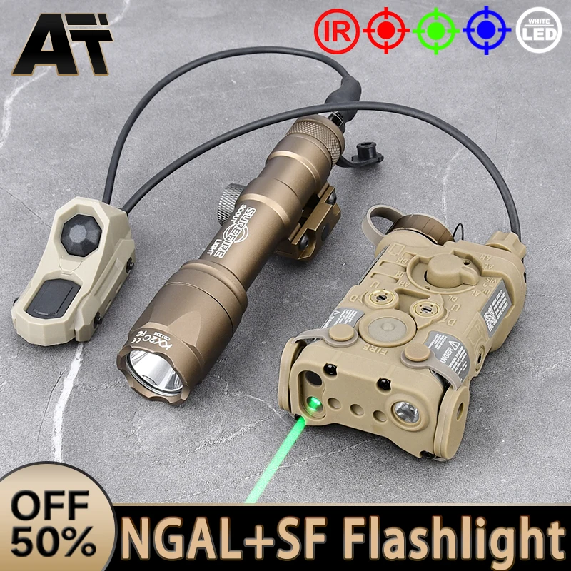 

WADSN NGAL PEQ 15 DBAL-A2 Red Green Blue IR Tactical Surefir SF M300 M600 Flashlight AR15 Accessories AXON Dual Pressure Switch