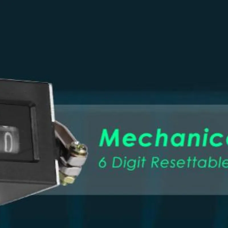D94-S 6 Digits Pull Counter Anti-slip Rotary Mechanical Pulling Counter Digital Display for Textile Printing Dyeing