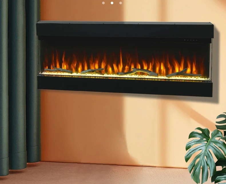 Cheminée électrique murale 3D, nouveau Design, insert de cheminée électrique avec télécommande