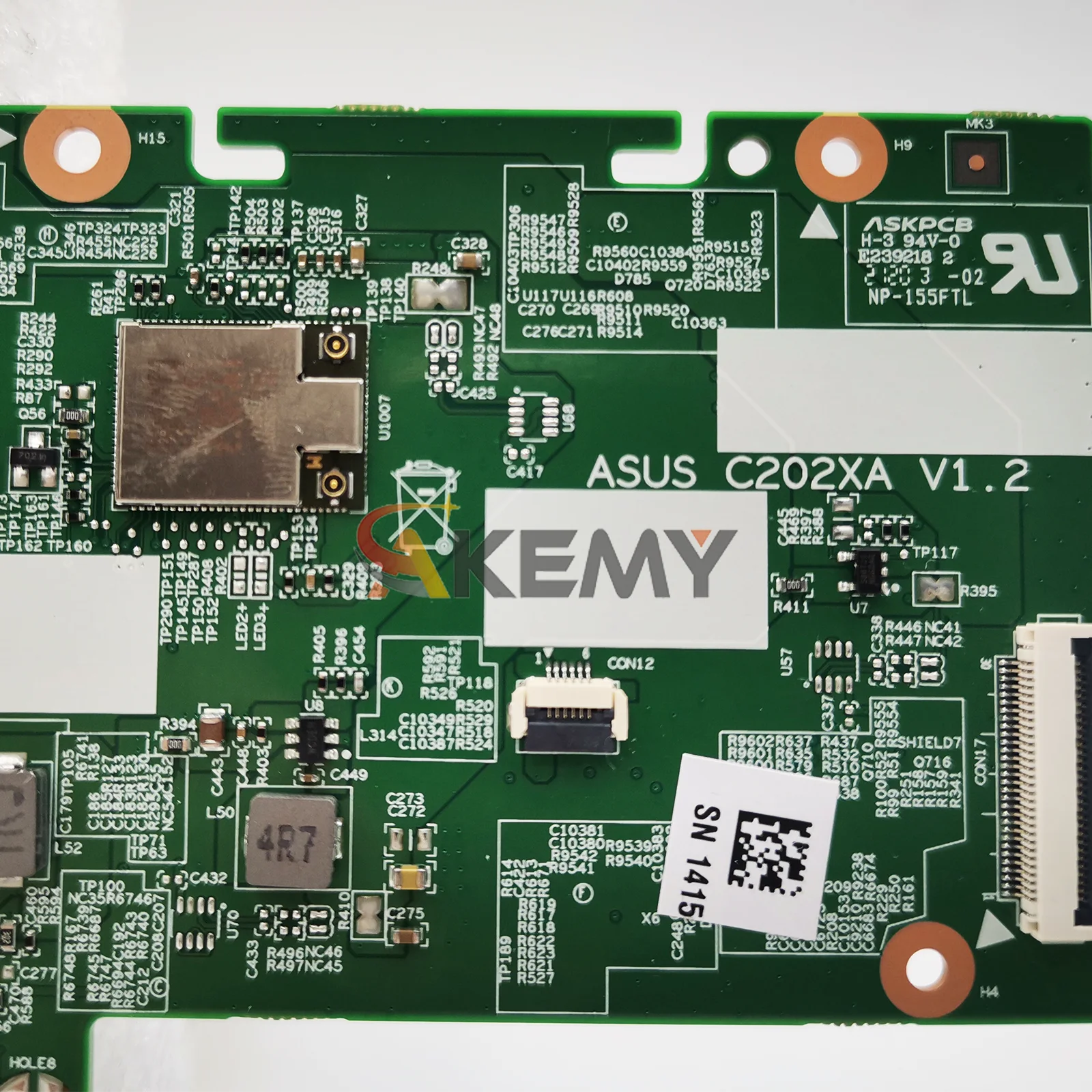 C202XA Laptop Motherboard For ASUS Chromebook C202X C202XA Notebook Mainboard With MT8173C 100% tests OK fast shipping stk