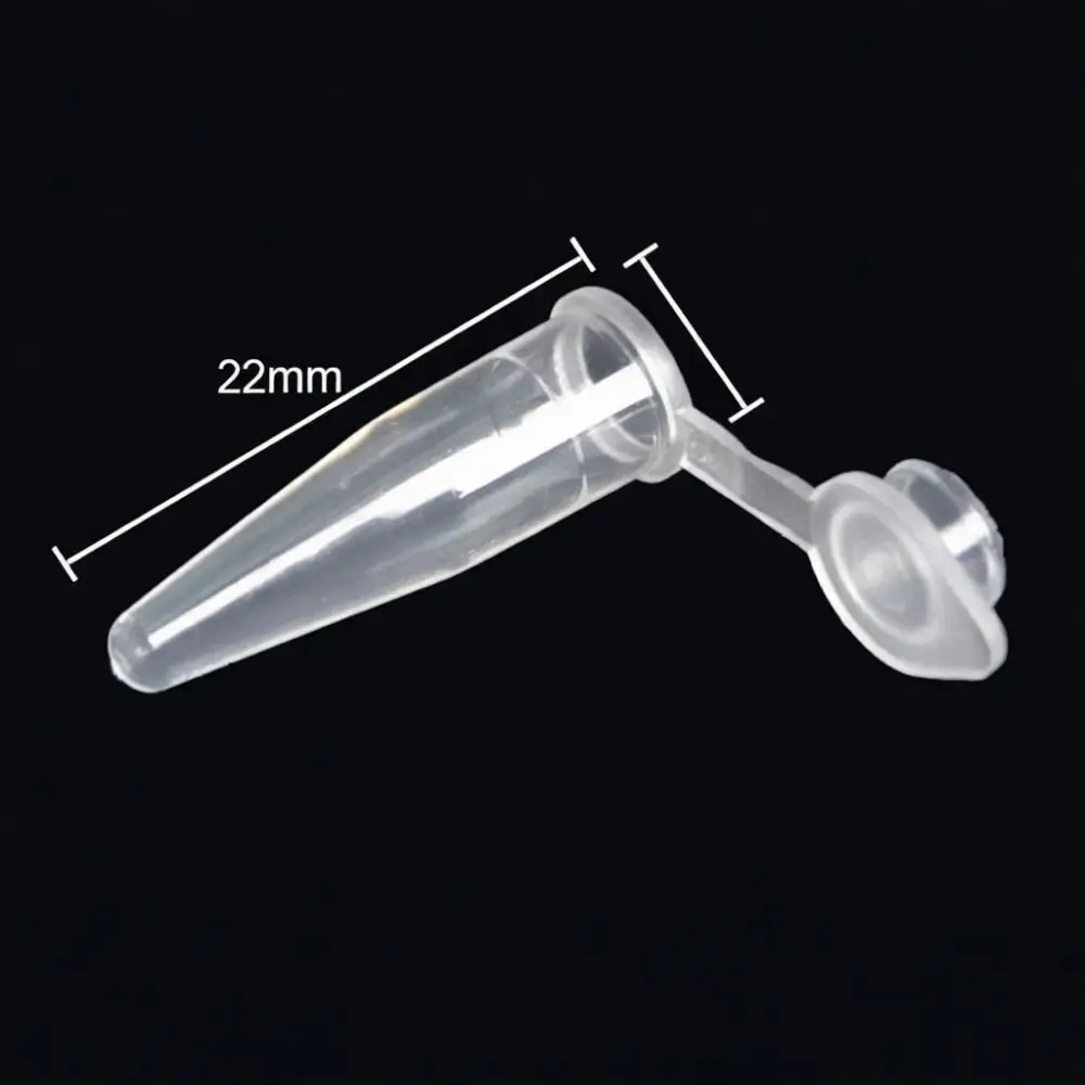 Clear Disposable Centrifuge Tube Plastic Graduated Sample Container Laboratory Scientific Testing Experiment Research Tool Kit