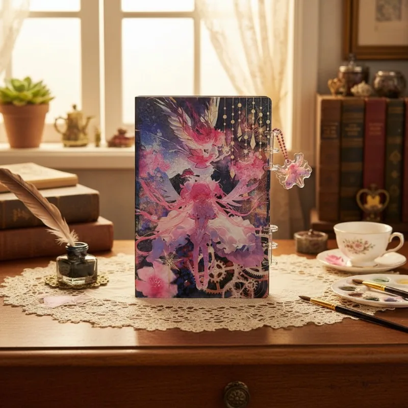 Acrylic Shaker Book A5 A7 Abstract Creative Fashion Diary Notebook Collection Note Stationery Loose-Leaf Book Friend Exclusive G - view 4