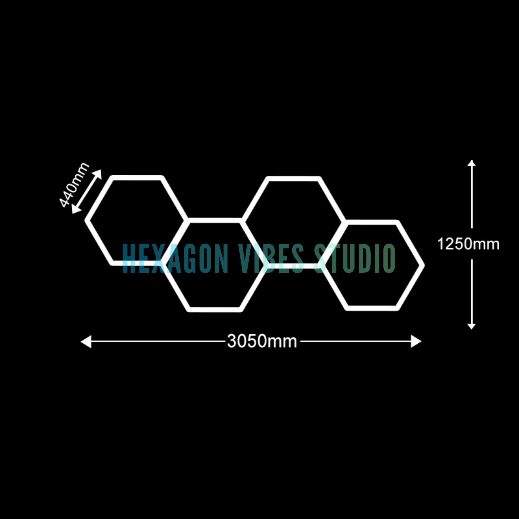 Garage Hexagon LED-licht 50000H 6500K Ultra helder voor Home Gym Kapperszaak Auto Detaillering Bar Kelder Workshop Plafondverlichting