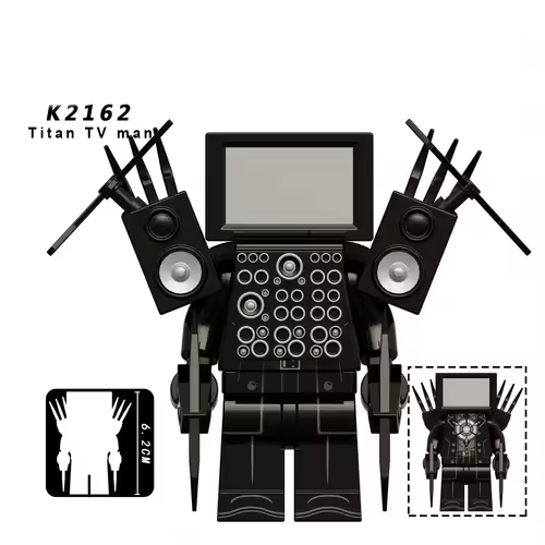 New KDL SWAT Skibidi Toilet Man Figures Anime Block Toys TvMan Titan Cameraman Speakerman Bricks Model Toy Birthday Gift - Image 25