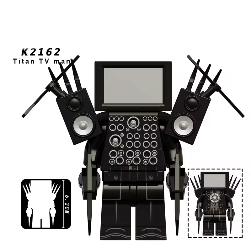 New KDL SWAT Skibidi Toilet Man Figures Anime Block Toys TvMan Titan Cameraman Speakerman Bricks Model Toy Birthday Gift - Image 25