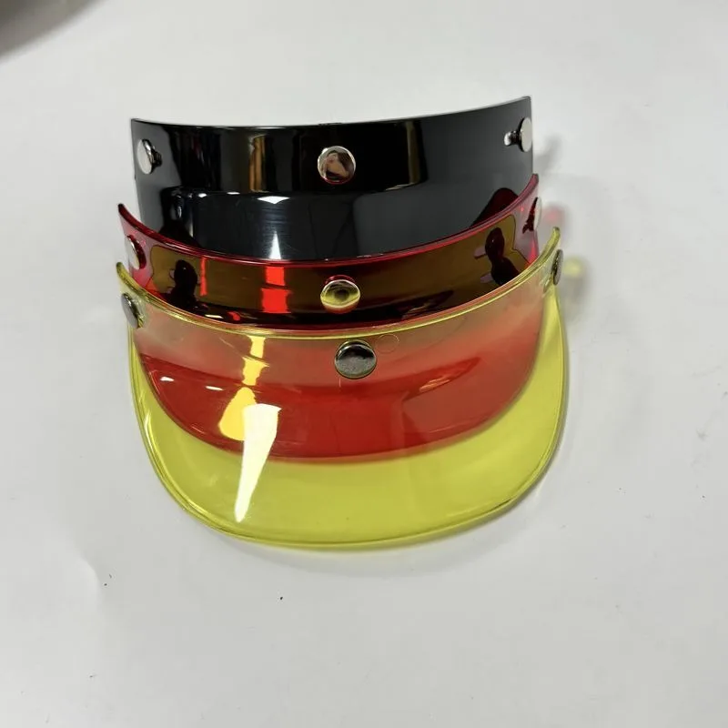 

Helmet Brim Retro Helmet Three-button Motorcycle Helmet Sunshade Sunscreen