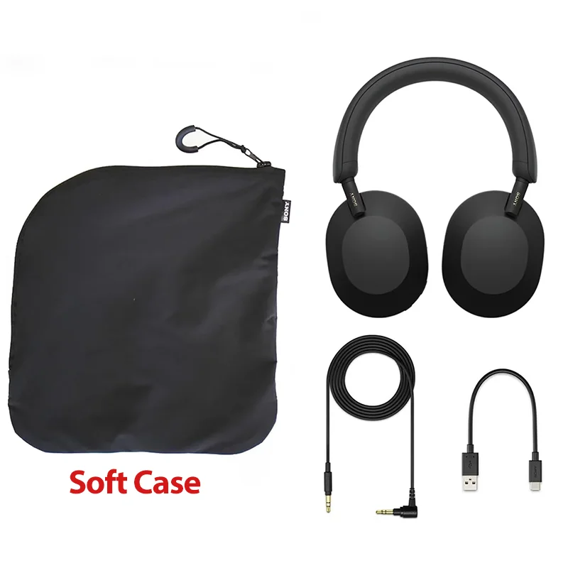 Original Sony WH-1000XM5 Kabellose Kopfhörer Bluetooth Geräuschunterdrückung Hi-Res Audio 30 Std. Akkulaufzeit Over-Ear-Headset