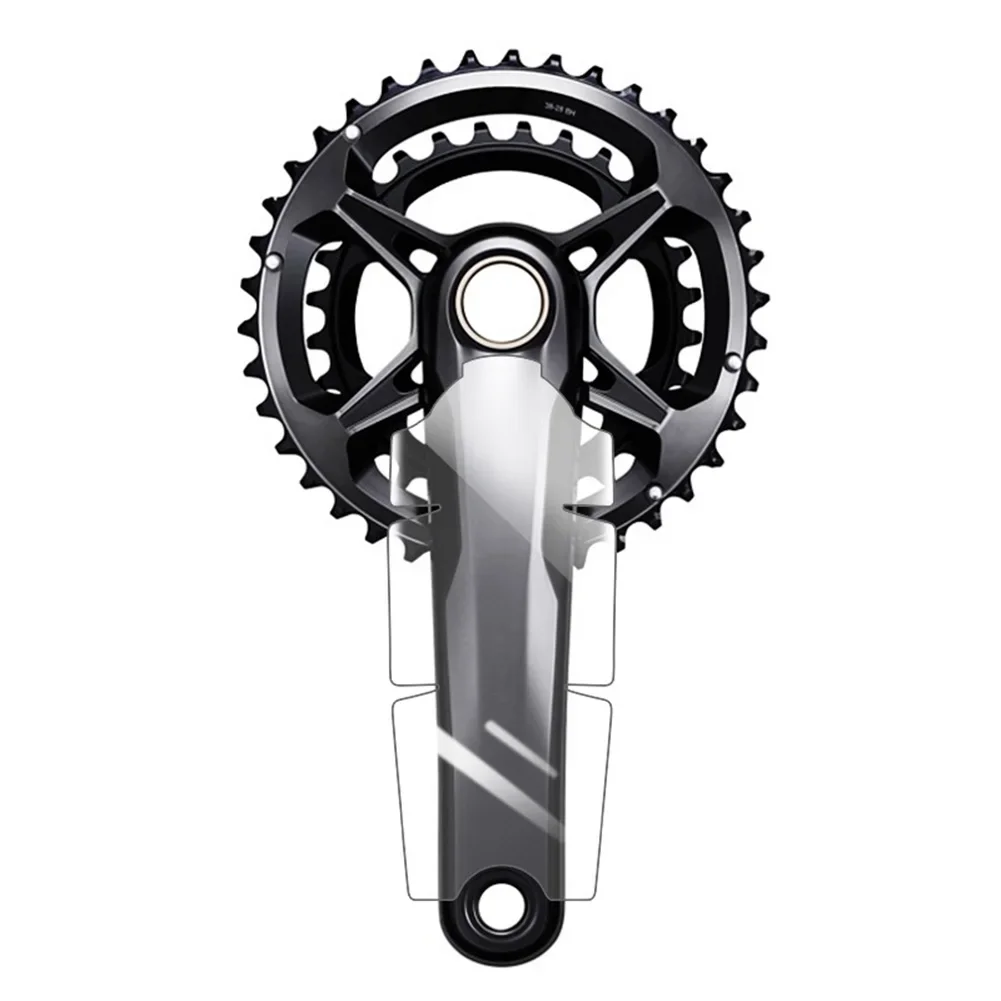 Pegatinas protectoras de manivela de bicicleta, calcomanías, película TPH para bicicleta de carretera para GX, XT, XTR, pegatinas protectoras de bielas de ciclismo