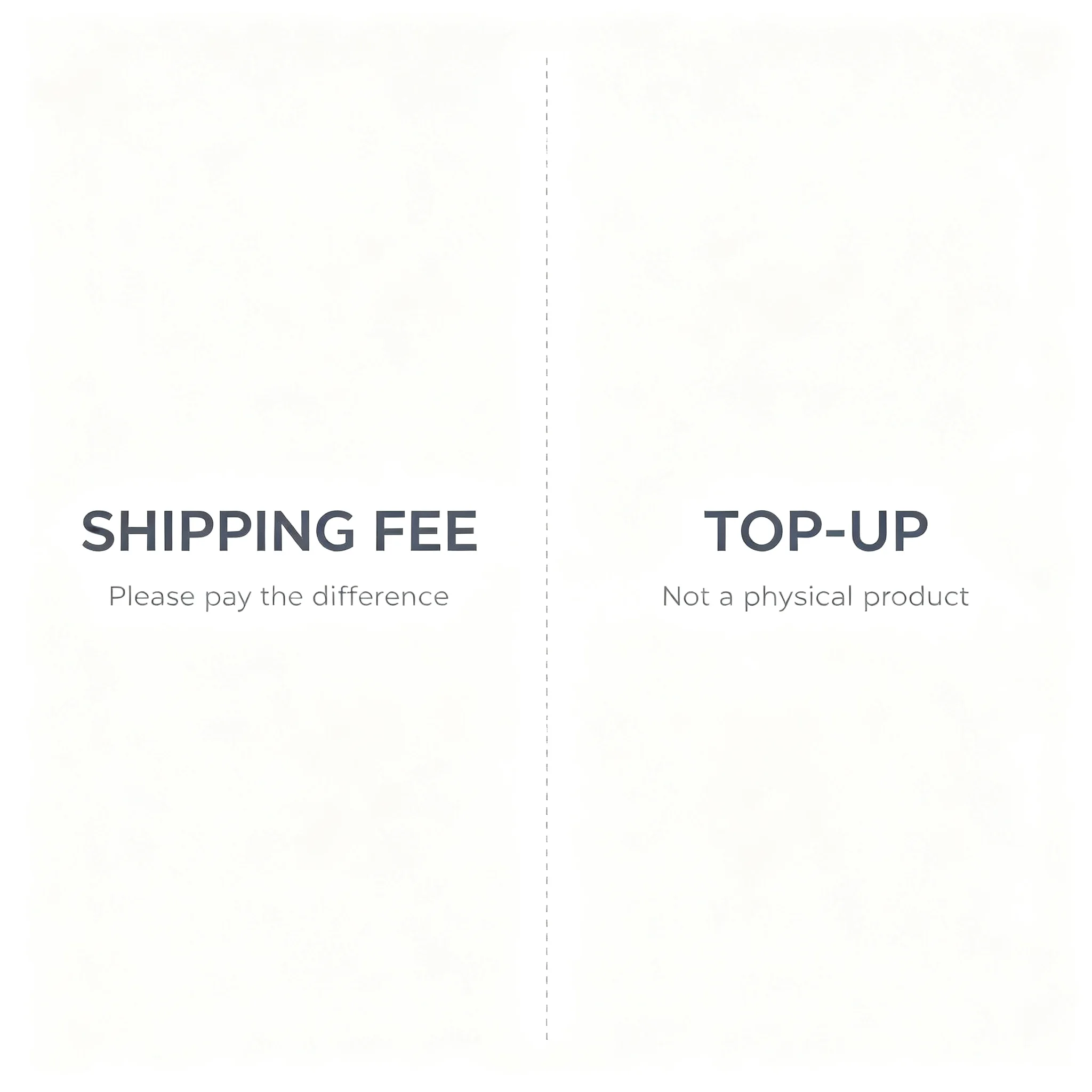 Postage price difference supplement