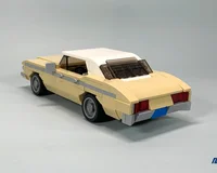 새로운 376개 조각 핫 세일 MOC 맞춤형 고급 노란색 자동차 모델 블록 DIY 장난감 교육용 어린이 성인 서프라이즈 선물