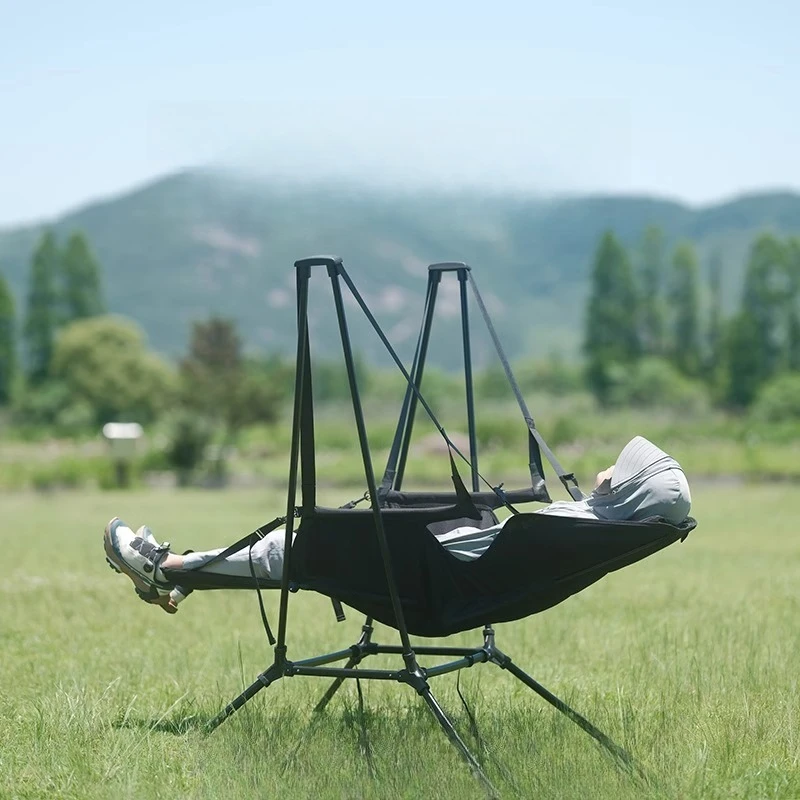 

Swing Rocking Chair Outdoor Camping Patio Balcony Folding Rocking Chair Bold 7075 Aluminum Alloy Rocking Chair