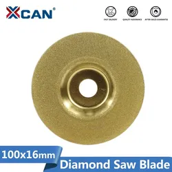 XCAN Saw Blade Brazed Diamond Saw Blade 4''(100mm) Grinding Wheel for Angle Grinder Grit 240 Circular Saw Disc Cutting Tool