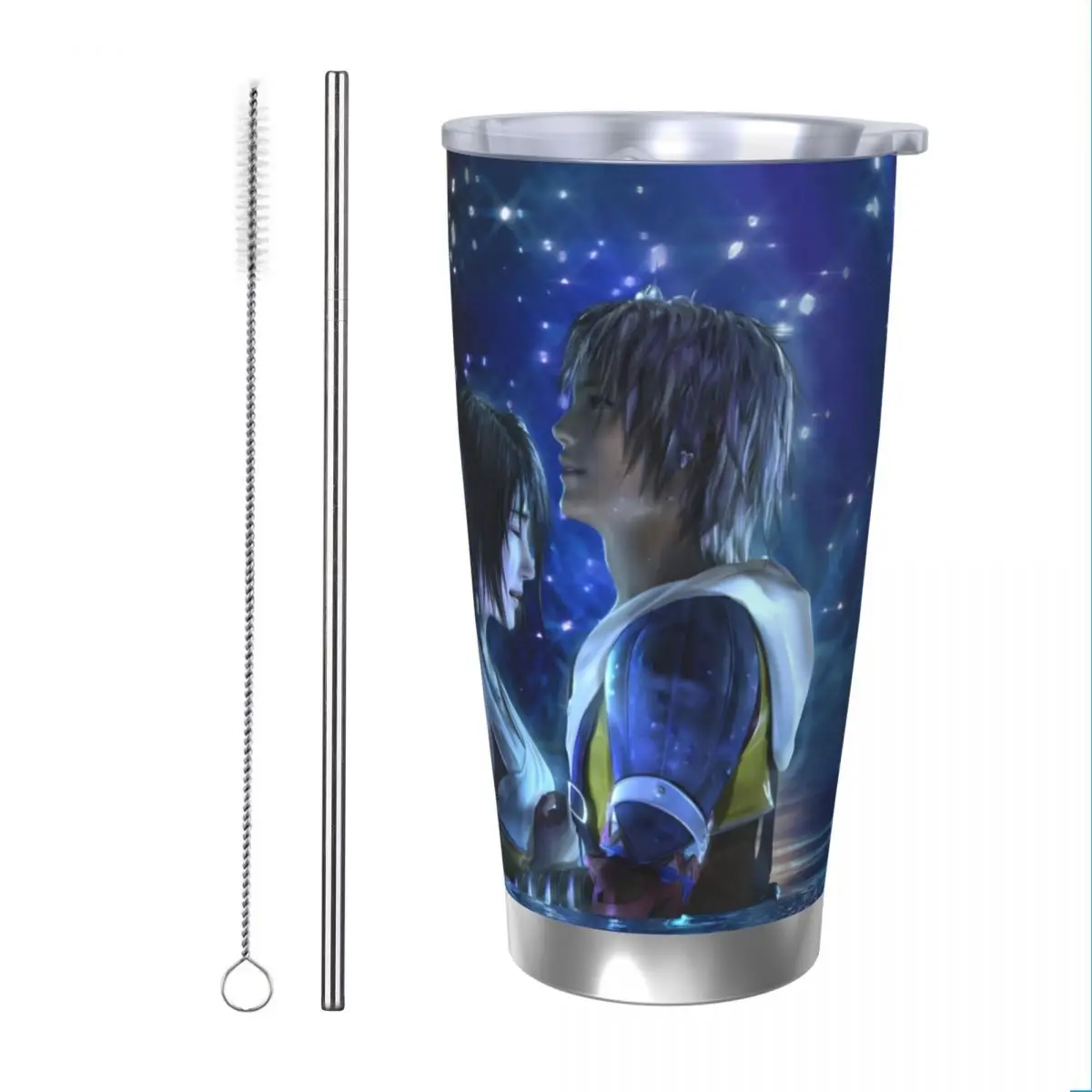 F-Final-Fantasy-XV 20oz Stainless Steel Insulated Thermal Coffee Car Cup Cold Hot Mugs Vacuum Flask