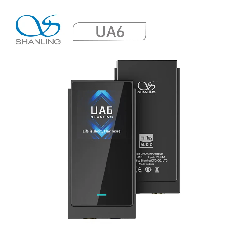 SHANLING UA6 4xCS43131 Portable USB DAC/AMP 3.5mm+4.4mm DAC Headphone Amplifier Support 768kHz/32Bit DSD512