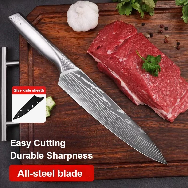 Chief chef's knife kitchen household vegetable cutting Yusheng meat cutting multi-purpose fruit cooking steak knife view 3