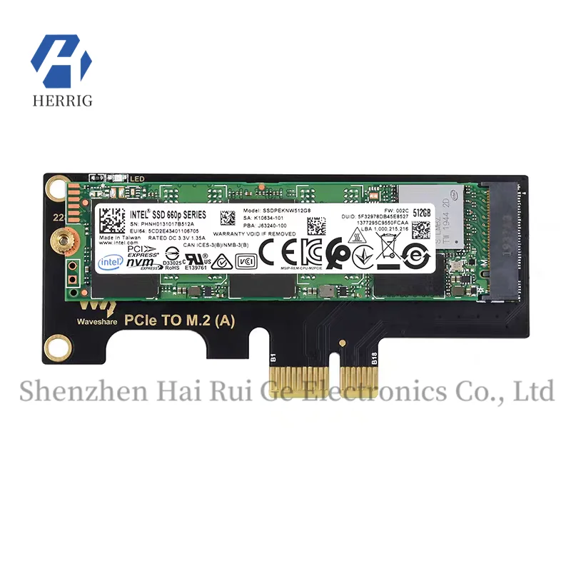 MicroSnow Raspberry Pi CM4 PCI-E to M.2 Adapter Card SSD Solid State Drive Card PCIe Interface Compatible