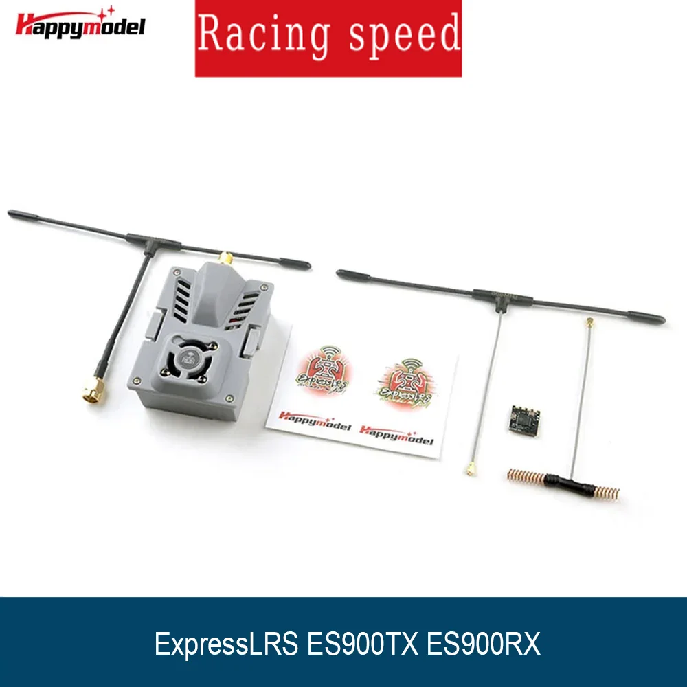 Module longue portée Happymodel ExpressLRS ES900TX ES900RX 915/868Mhz pour Radiomaster TX16S Jumper T12 T18, pièce FPV RC longue portée
