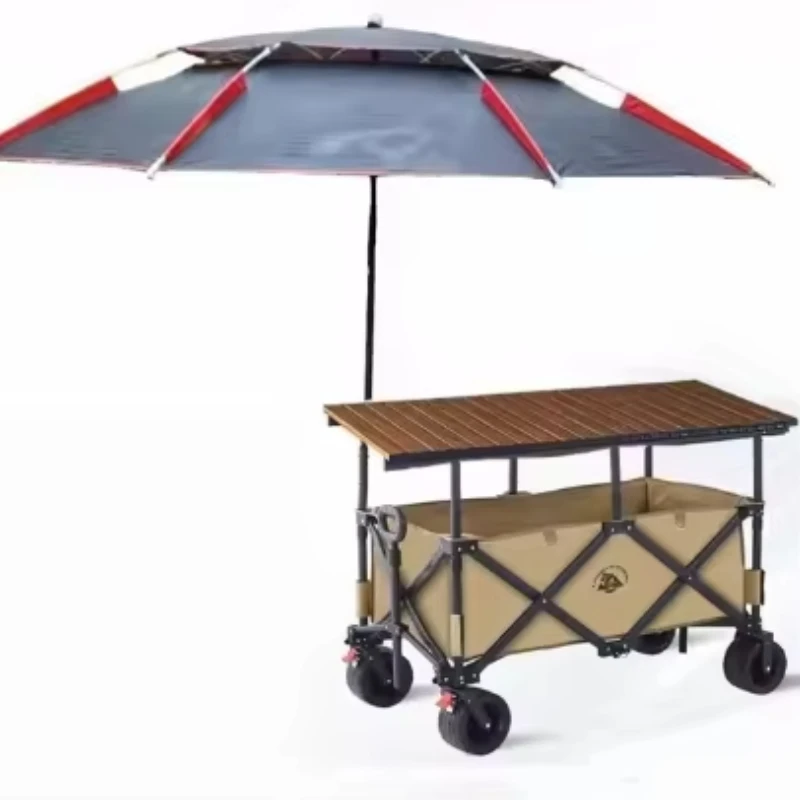 

Outdoor camping foldable mobile awning stall six-pole retractable