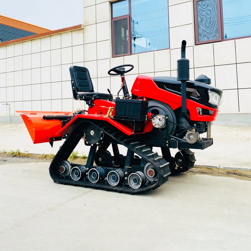 

Customized Crawler Tractor for Wet & Dry Land, Ride-On Rotary Tiller and Small Agricultural Plowing Machine